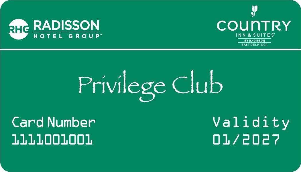 Privilege Club membership card